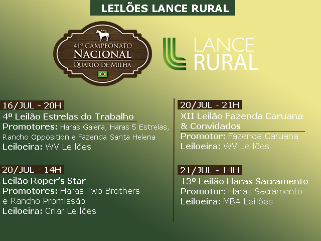 Leilões Lance Rural - Lance Rural