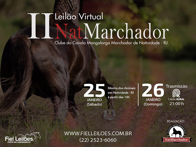 Fiel Leilões abre temporada de remates Mangalarga Marchador