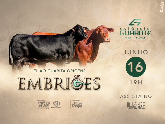 Leilão Guarita Origens – Embriões