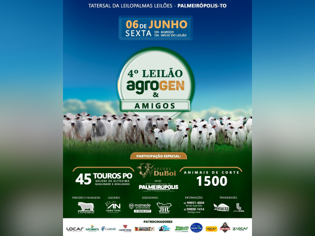 4° Leilão Agrogen & Amigos