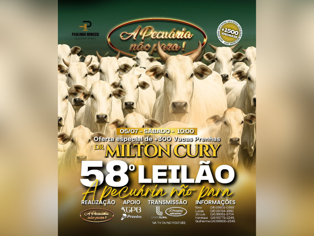 58º Leilão A Pecuária Não Para