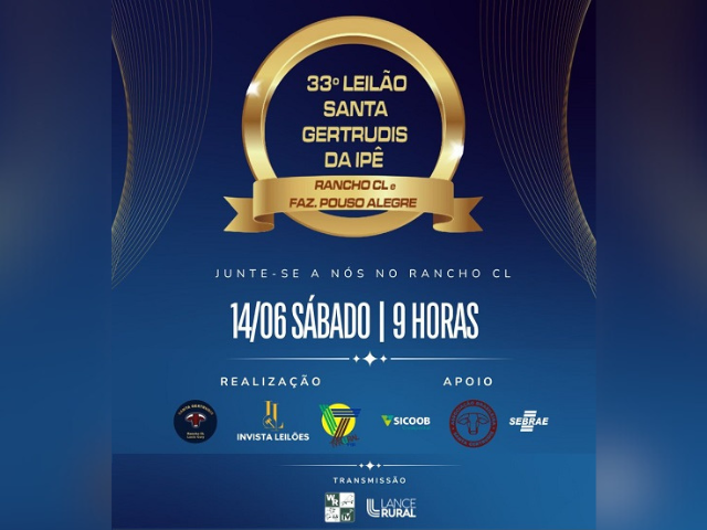 33º Leilão Santa Gertrudis da Ipê