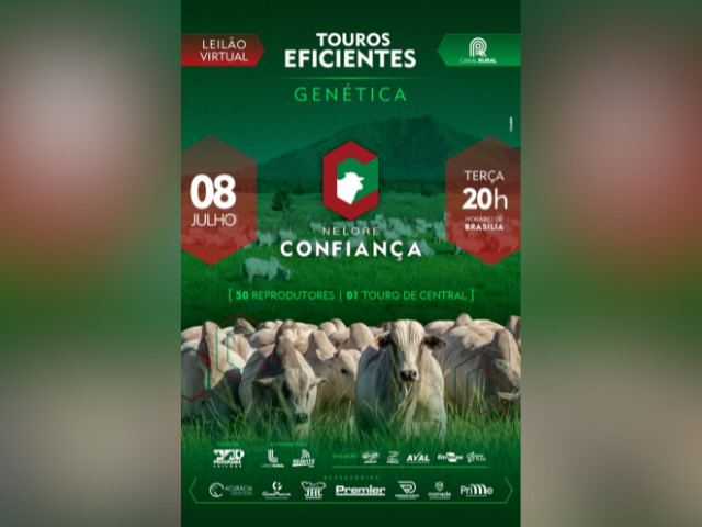 Leilão Virtual Touros Eficientes Genética – Nelore Confiança