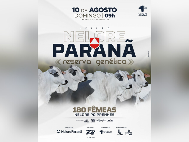 Leilão Nelore Paranã – Reserva Genética