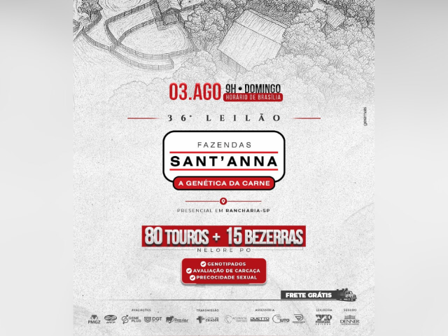 36° Leilão Fazendas Sant’Anna