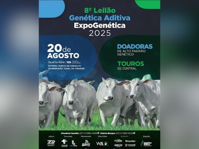 8º Leilão Genética Aditiva – Expogenética 2025