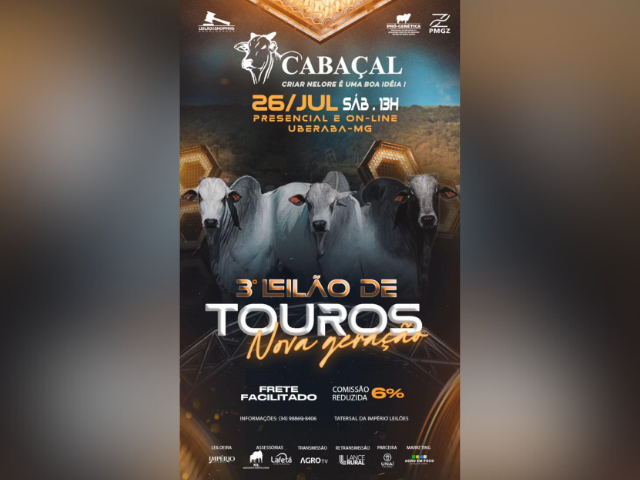 3° Leilão de Touros Nova Geração