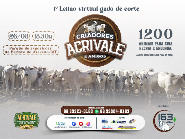 1º Leilão Criadores ACRIVALE