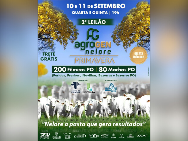 2° Leilão Agrogen Nelore Primavera