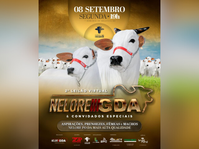 2° Leilão Virtual Nelore GDA & Convidados Especiais