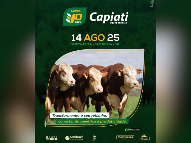 Leilão Capiati Agropecuária – 10 Anos