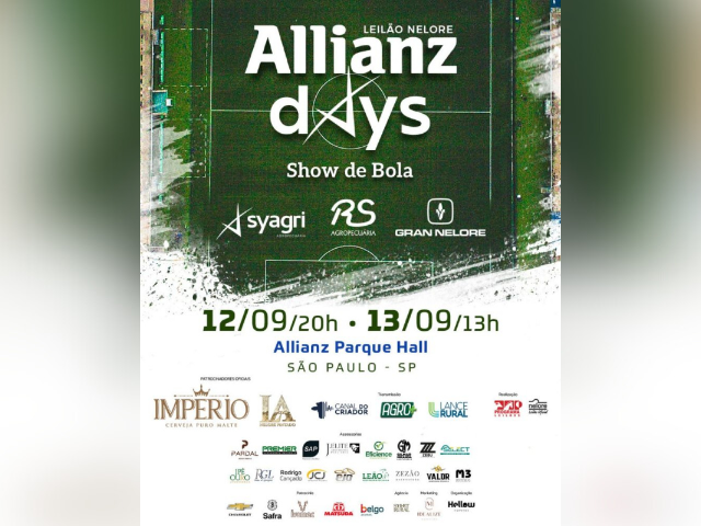 Leilão Nelore Allianz Days – Show de Bola