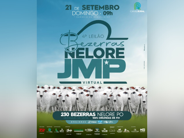 4° Leilão Virtual Bezerras Nelore JMP