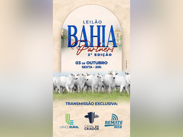 Leilão Bahia Partiners – 2º Edição