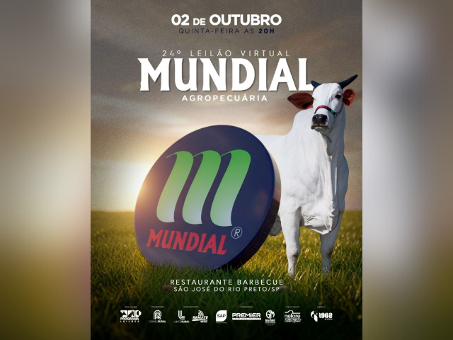 24º Leilão Virtual Mundial Agropecuária