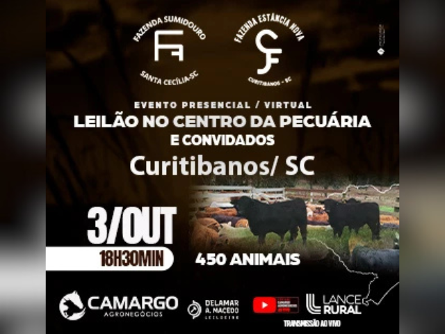 Leilão no Centro da Pecuária e Convidados