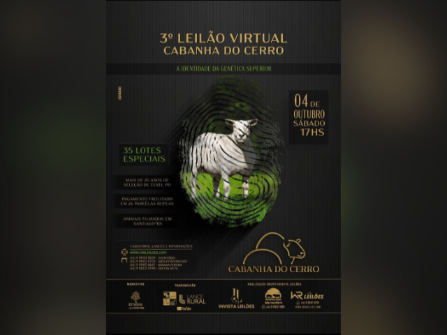3º Leilão Virtual Cabanha do Cerro