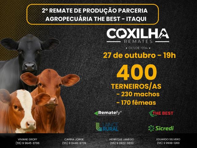 2º Remate de Produção Parceria Agropecuária The Best