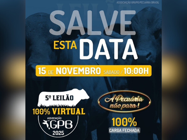 5º Leilão Virtual Associação GPB 2025
