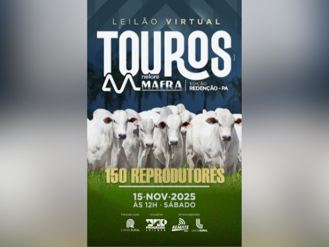 Leilão Virtual Touros Nelore Mafra – Edição Redenção