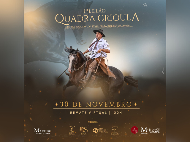 1º Leilão Quadra Crioula