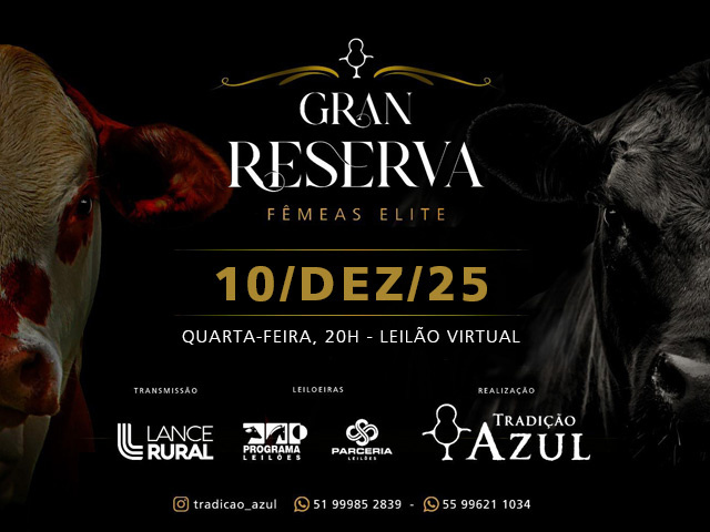 Leilão Gran Reserva – Fêmeas Elite