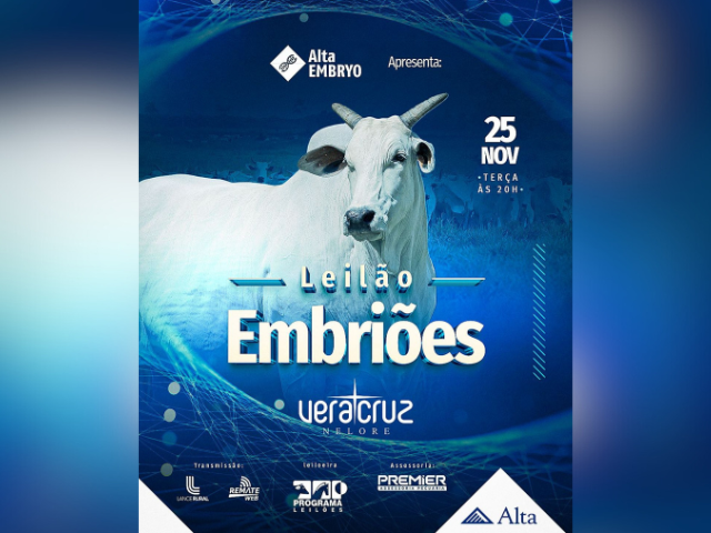 Leilão Embriões Nelore Vera Cruz