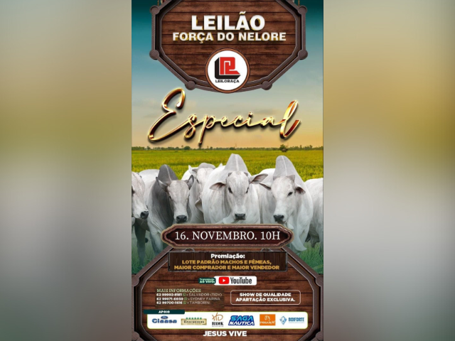 Leilão Especial Força do Nelore