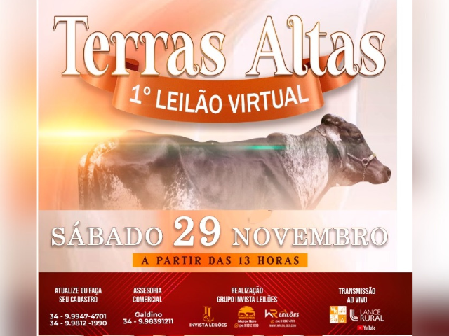 1° Leilão Virtual Terras Altas