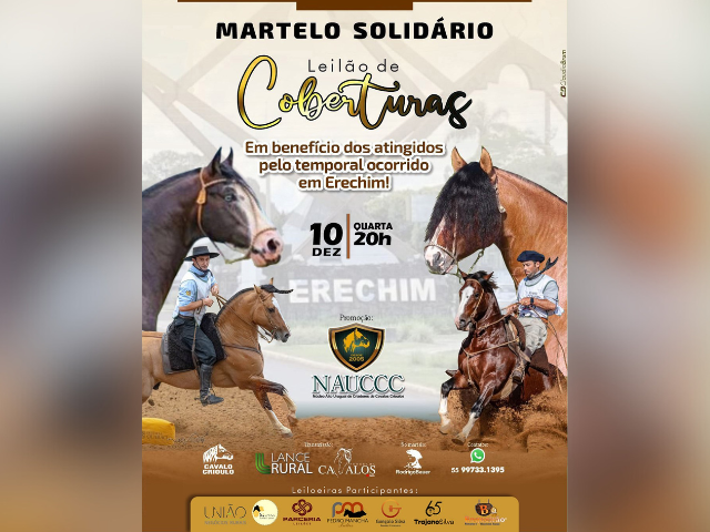 Martelo Solidário – Leilão de Coberturas