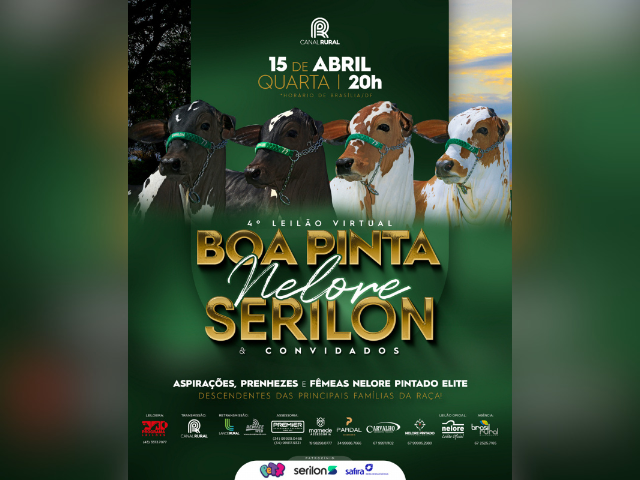 4° Leilão Virtual Boa Pinta Nelore Serilon & Convidados
