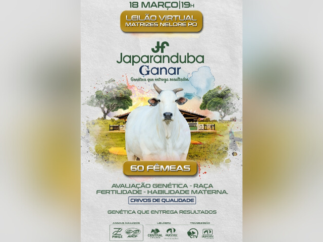 Leilão Virtual Matrizes Japaranduba Ganar