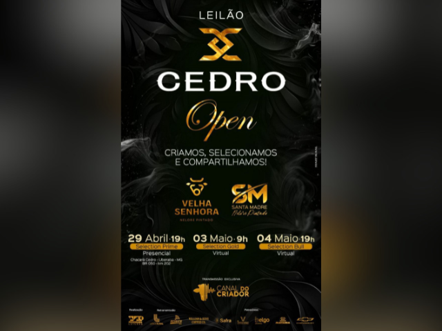 Leilão Cedro Open – Selection Prime