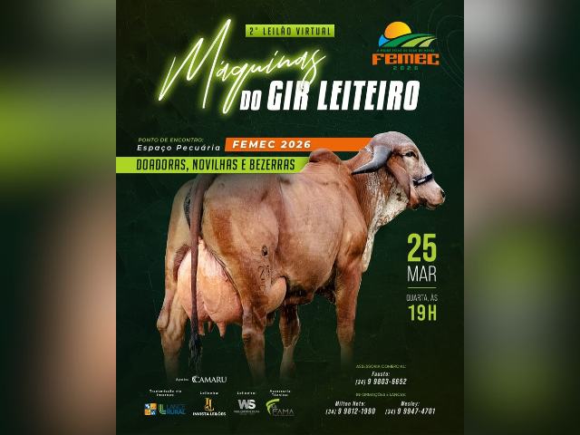 2º Leilão Virtual Máquinas do Gir Leiteiro
