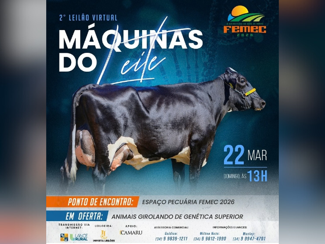 2º Leilão Virtual Máquinas do Leite