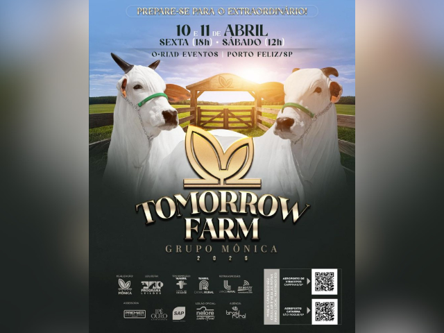 Leilão Tomorrow Farm Grupo Monica 2026