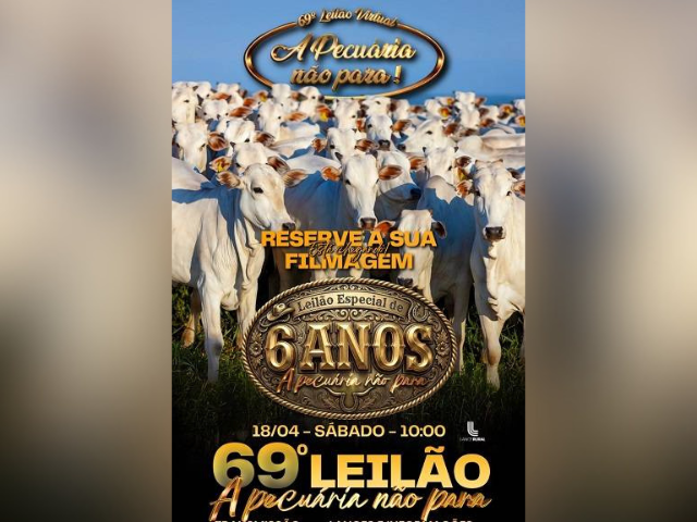Leilão Especial de 6 Anos – A Pecuária Não Para