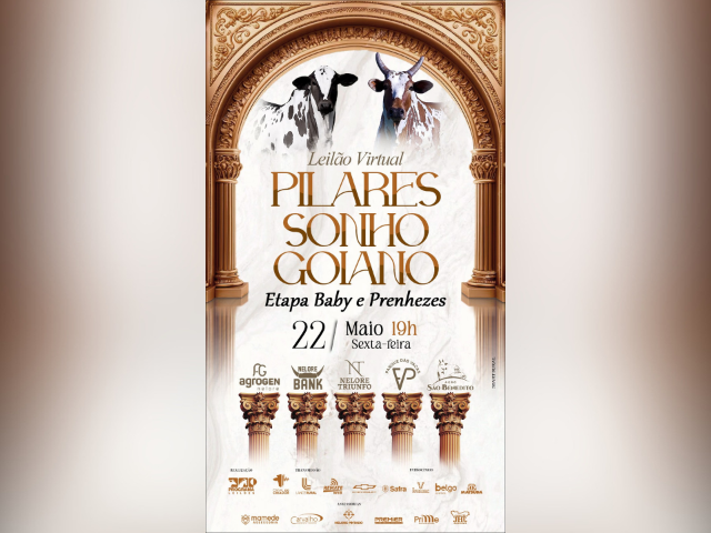 Leilão Virtual Pilares Sonho Goiano – Etapa Baby e Prenhezes