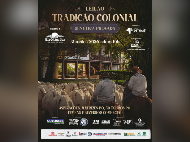 Leilão Tradição Colonial – Genética Provada
