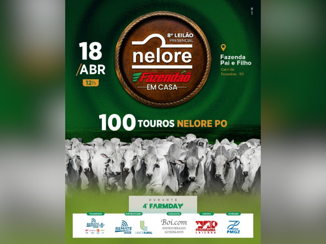 8º Leilão Presencial Nelore Fazendão em Casa – Touros