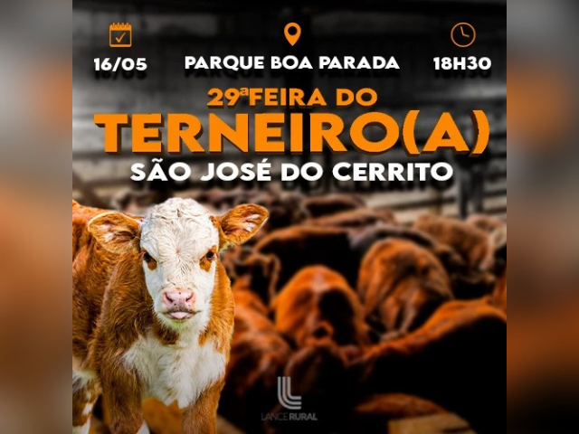 29ª Feira do Terneiro (a) de São José do Cerrito