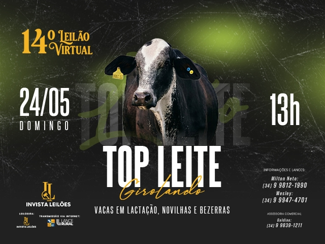 14º Leilão Virtual TOP Leite Girolando