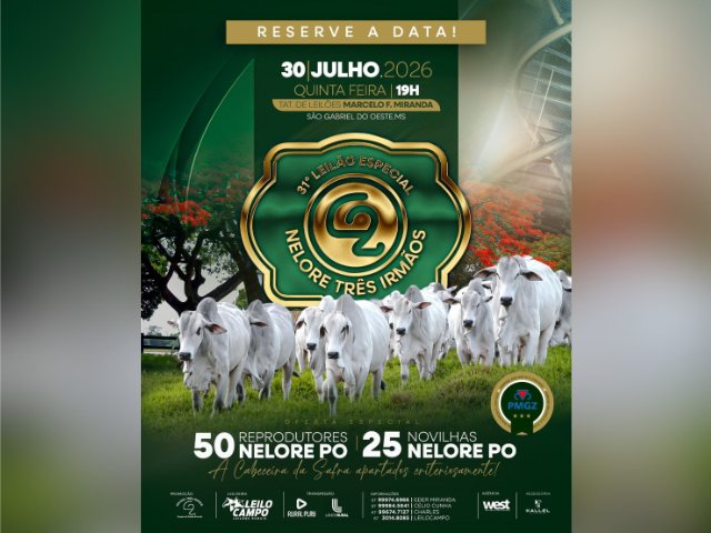 31º Leilão Especial Nelore Três Irmãos