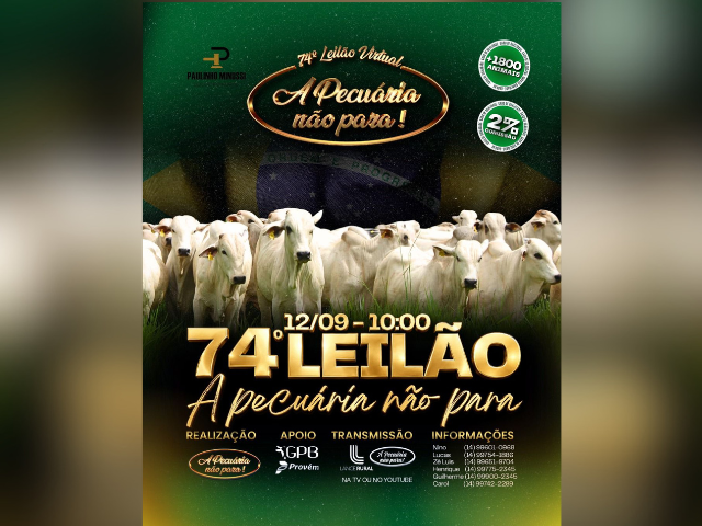 74º Leilão a Pecuária Não Para