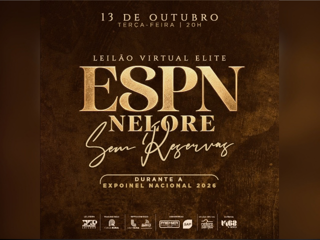 Leilão Virtual Elite ESPN Nelore Sem Reservas – Expoinel 2026