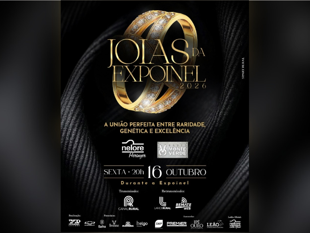 Leilão Joias Da Expoinel 2026 – Nelore Heringer e Grupo Monte Verde
