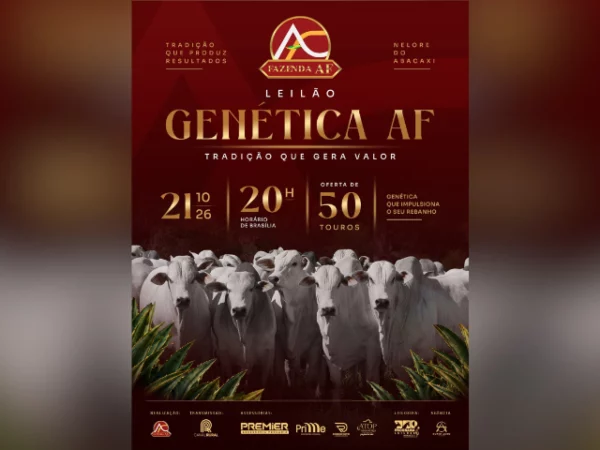 Leilão Genética AF – Etapa Touros