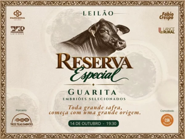 Leilão Guarita Embriões
